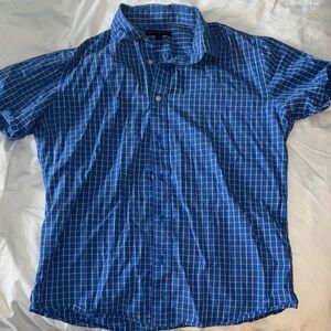 Banana Republic Blue Plaid Casual Shirt